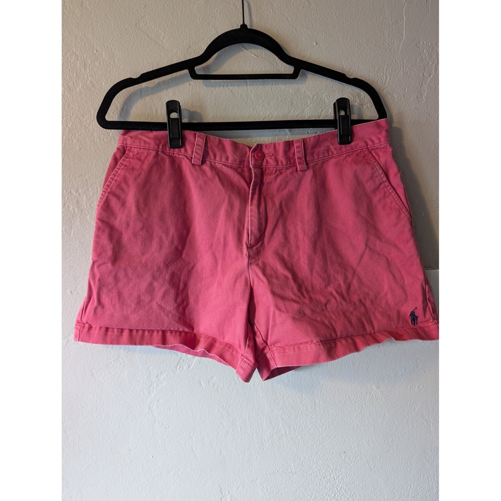 Ralph Lauren Coral / Pink womens chino style shorts size 10